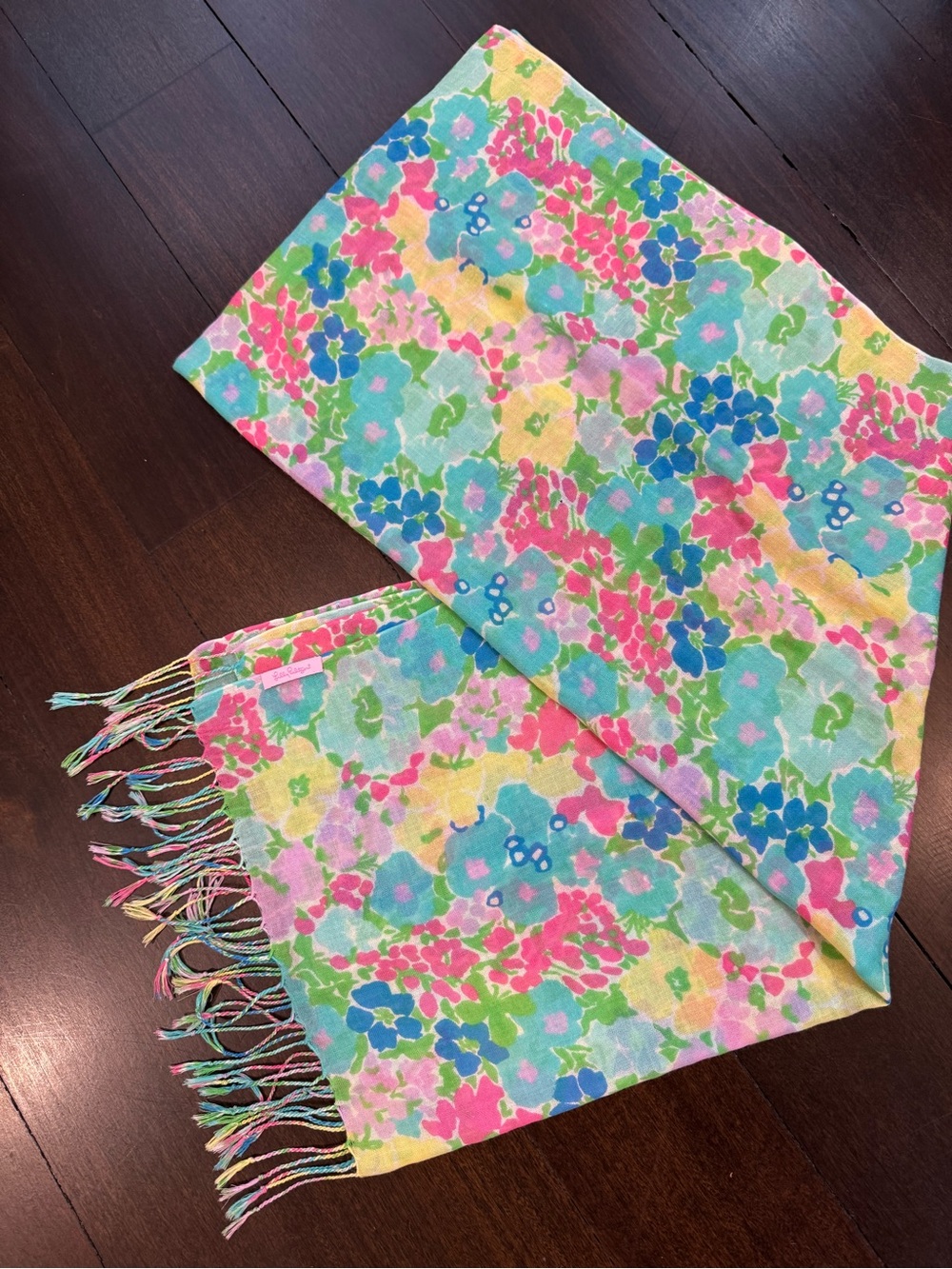 Lilly Pulitzer Lightweight Floral Print Scarf